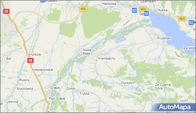 mapa Krempachy, Krempachy na mapie Targeo