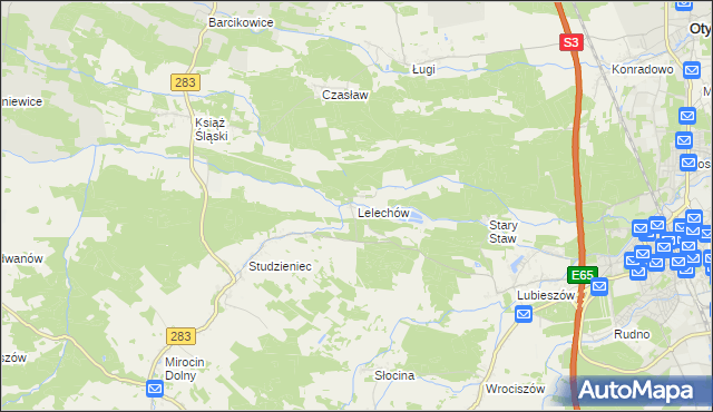 mapa Lelechów, Lelechów na mapie Targeo
