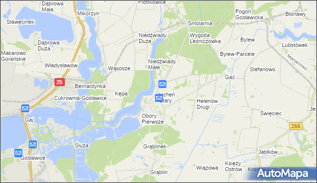 mapa Licheń Stary, Licheń Stary na mapie Targeo