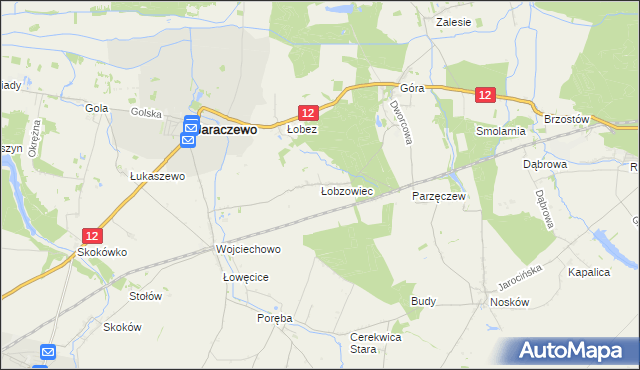 mapa Łobzowiec, Łobzowiec na mapie Targeo