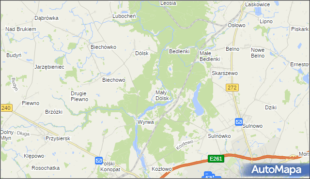 mapa Mały Dólsk, Mały Dólsk na mapie Targeo