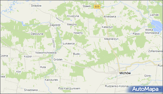 mapa Miastkówek, Miastkówek na mapie Targeo