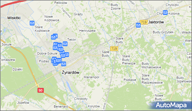 mapa Międzyborów, Międzyborów na mapie Targeo