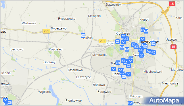 mapa Mimowola, Mimowola na mapie Targeo