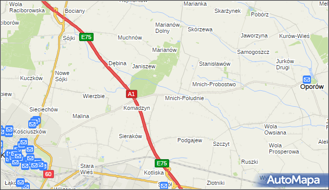 mapa Mnich-Południe, Mnich-Południe na mapie Targeo