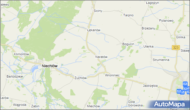 mapa Naratów, Naratów na mapie Targeo