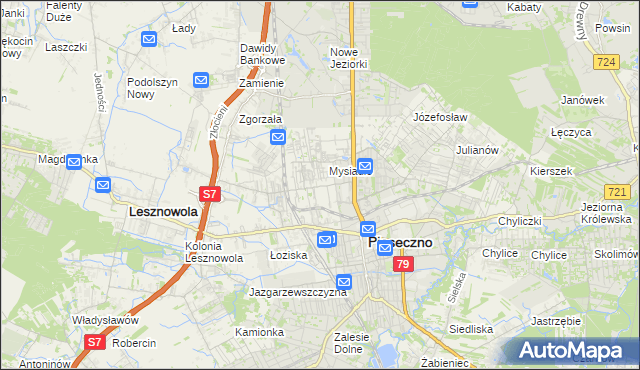 mapa Nowa Iwiczna, Nowa Iwiczna na mapie Targeo