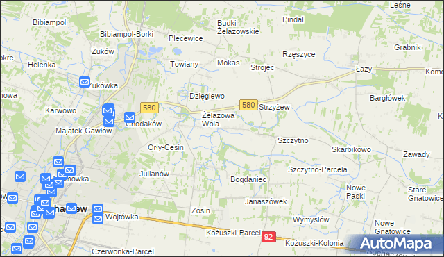 mapa Nowe Mostki, Nowe Mostki na mapie Targeo