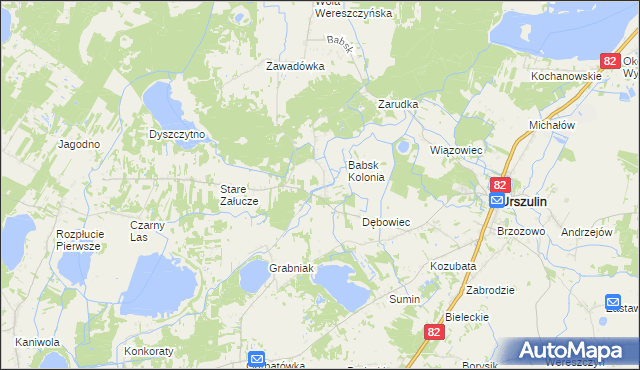 mapa Nowe Załucze, Nowe Załucze na mapie Targeo