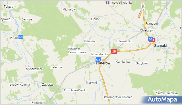 mapa Nowodomki, Nowodomki na mapie Targeo