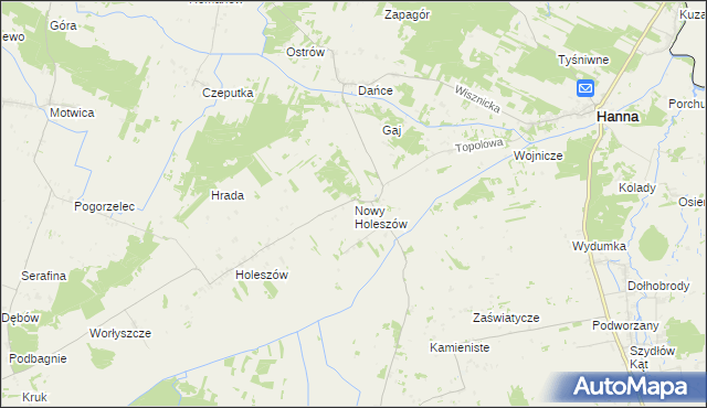 mapa Nowy Holeszów, Nowy Holeszów na mapie Targeo