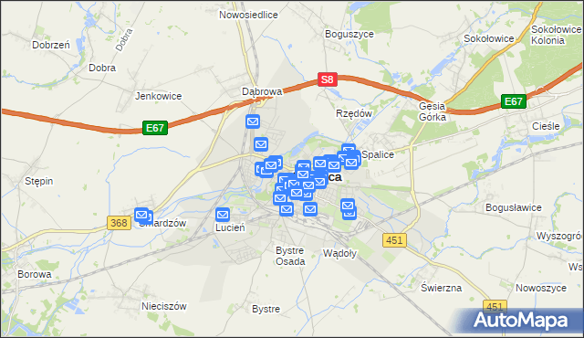 mapa Oleśnica, Oleśnica na mapie Targeo