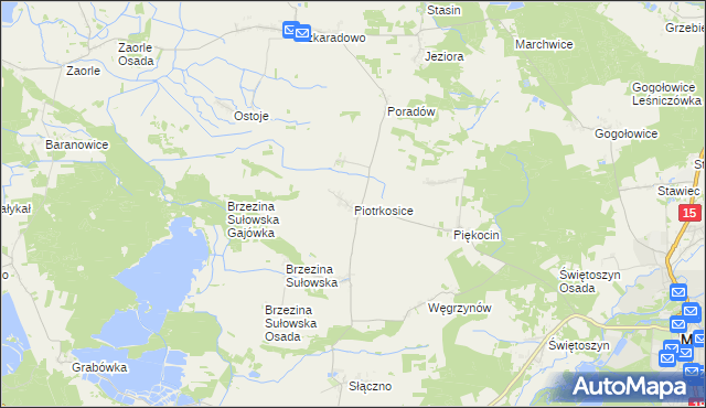 mapa Piotrkosice, Piotrkosice na mapie Targeo