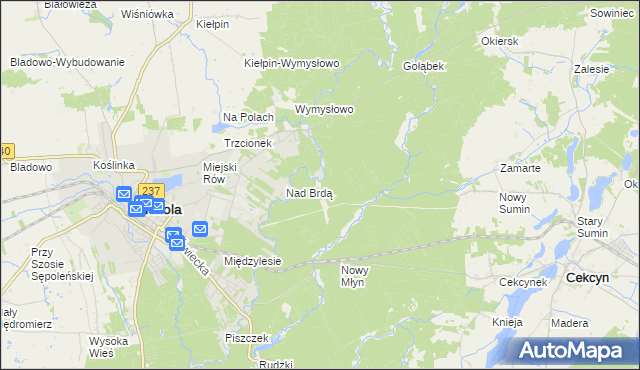 mapa Plaskosz, Plaskosz na mapie Targeo
