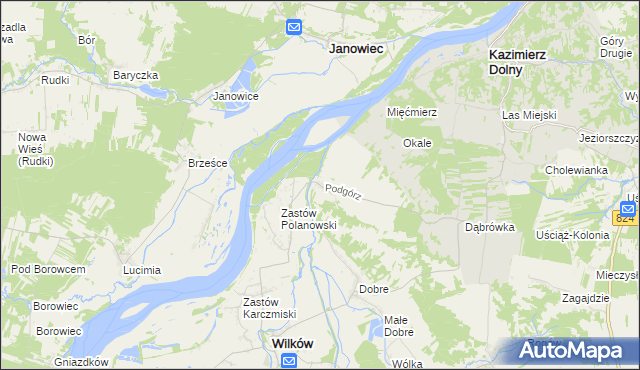 mapa Podgórz gmina Wilków, Podgórz gmina Wilków na mapie Targeo