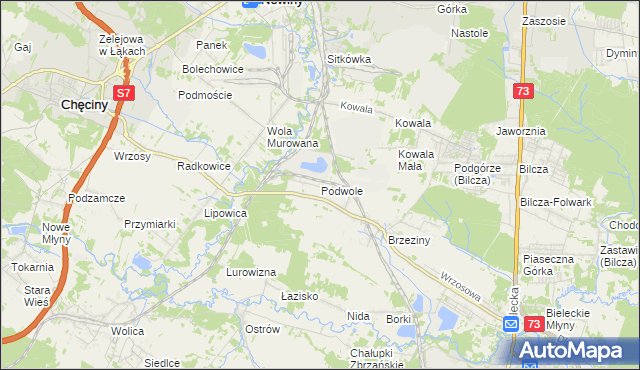 mapa Podwole, Podwole na mapie Targeo