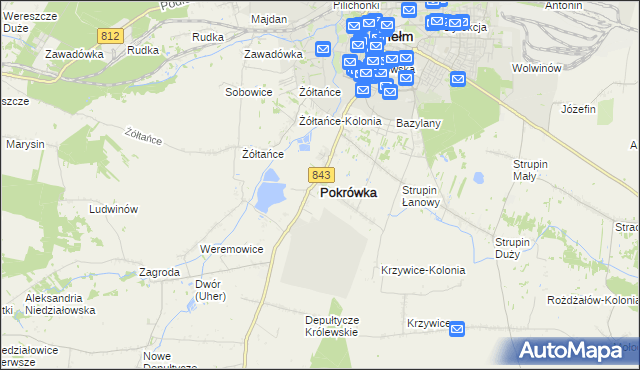 mapa Pokrówka, Pokrówka na mapie Targeo