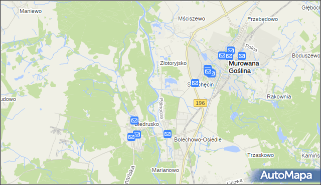 mapa Promnice gmina Czerwonak, Promnice gmina Czerwonak na mapie Targeo