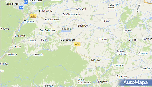 mapa Radestów, Radestów na mapie Targeo