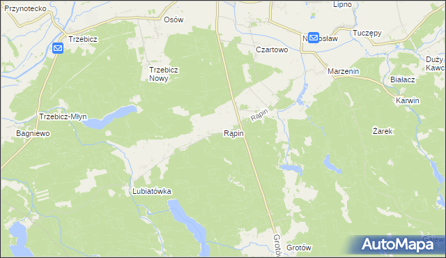 mapa Rąpin, Rąpin na mapie Targeo