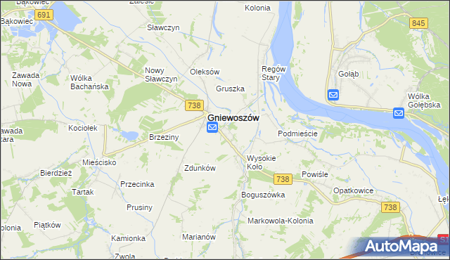 mapa Regów Nowy, Regów Nowy na mapie Targeo