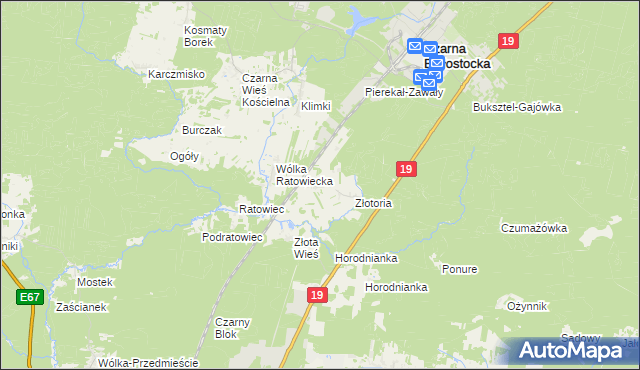 mapa Ruda Rzeczka, Ruda Rzeczka na mapie Targeo