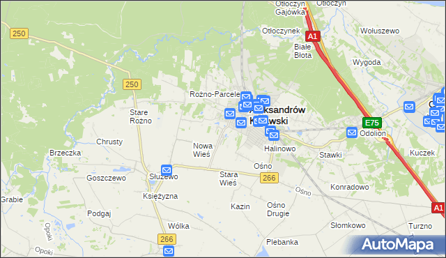 mapa Rudunki gmina Aleksandrów Kujawski, Rudunki gmina Aleksandrów Kujawski na mapie Targeo