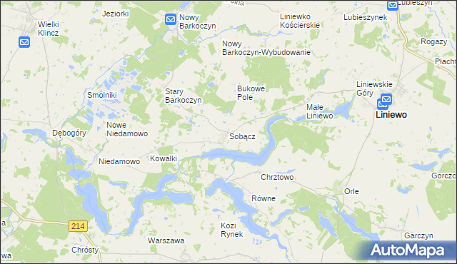 mapa Sobącz, Sobącz na mapie Targeo