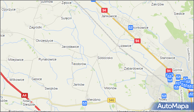 mapa Sobocisko, Sobocisko na mapie Targeo