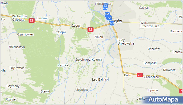mapa Spycimierz, Spycimierz na mapie Targeo