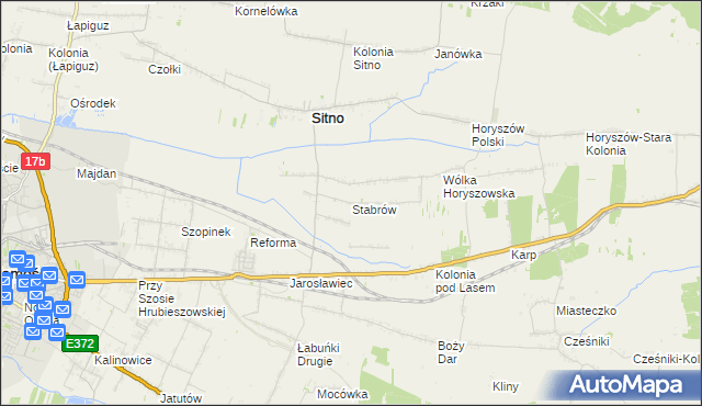 mapa Stabrów, Stabrów na mapie Targeo