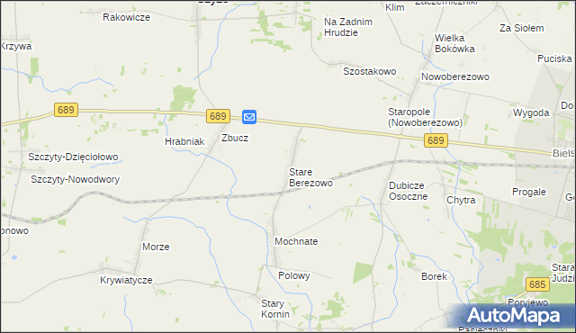 mapa Stare Berezowo, Stare Berezowo na mapie Targeo