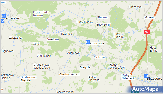 mapa Staroguby, Staroguby na mapie Targeo