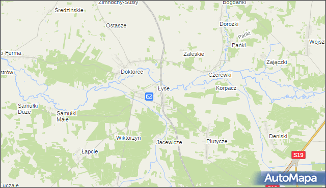 mapa Strabla, Strabla na mapie Targeo