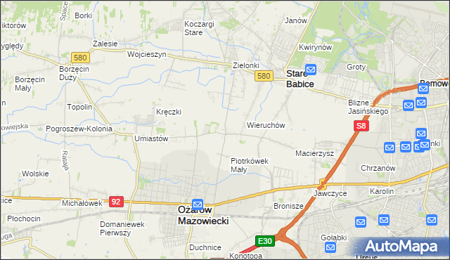 mapa Strzykuły, Strzykuły na mapie Targeo