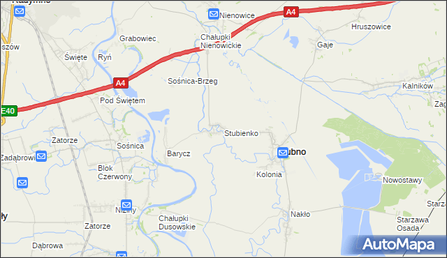 mapa Stubienko, Stubienko na mapie Targeo