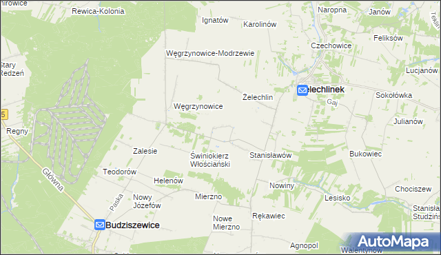 mapa Świniokierz Dworski, Świniokierz Dworski na mapie Targeo