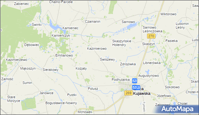 mapa Świszewy, Świszewy na mapie Targeo