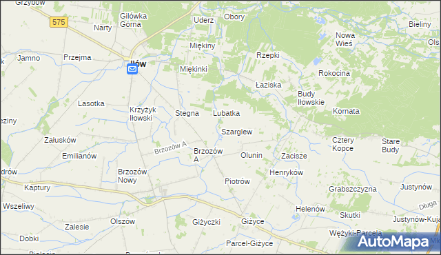 mapa Szarglew, Szarglew na mapie Targeo