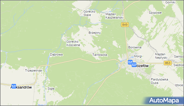 mapa Tarnowola, Tarnowola na mapie Targeo