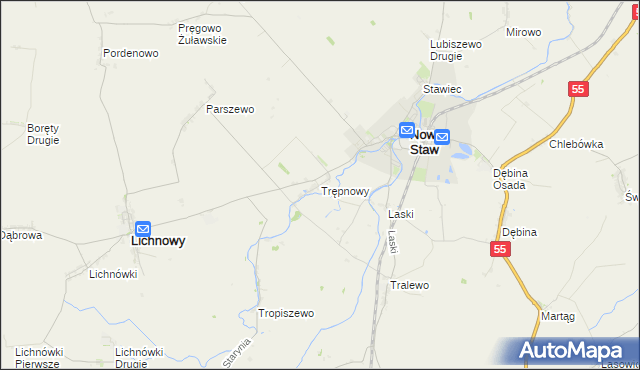 mapa Trępnowy, Trępnowy na mapie Targeo