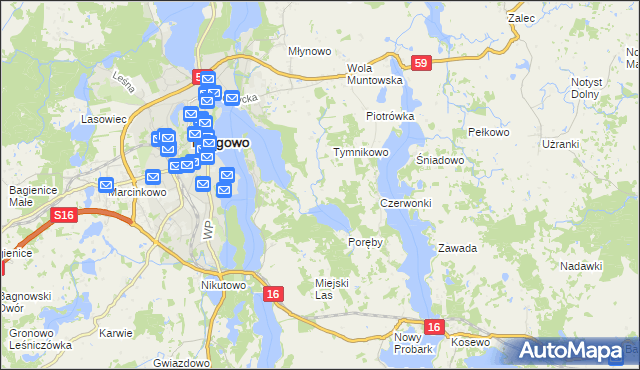 mapa Troszczykowo, Troszczykowo na mapie Targeo
