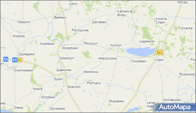 mapa Wierzniczka, Wierzniczka na mapie Targeo