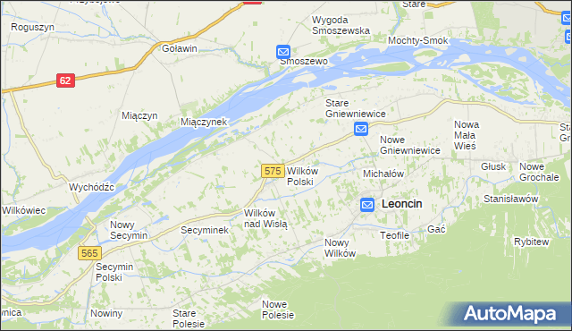 mapa Wilków Polski, Wilków Polski na mapie Targeo