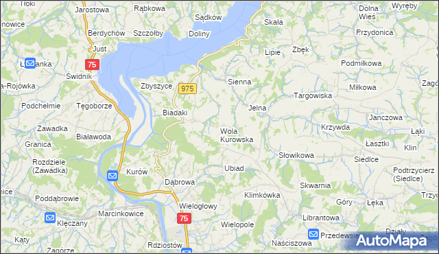 mapa Wola Kurowska, Wola Kurowska na mapie Targeo