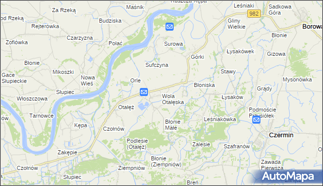 mapa Wola Otałęska, Wola Otałęska na mapie Targeo