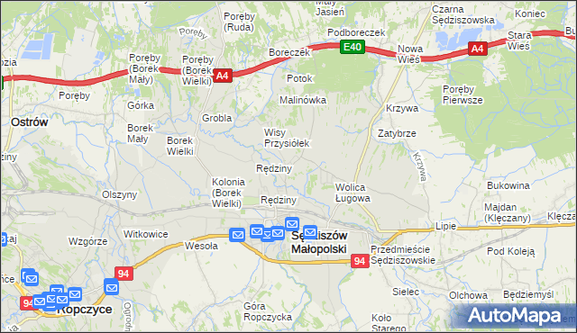 mapa Wolica Piaskowa, Wolica Piaskowa na mapie Targeo