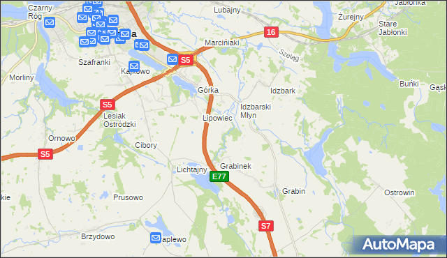 mapa Wólka Lichtajńska, Wólka Lichtajńska na mapie Targeo