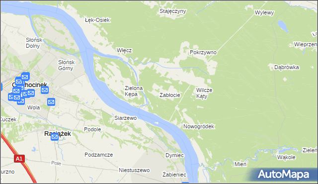 mapa Zabłocie gmina Czernikowo, Zabłocie gmina Czernikowo na mapie Targeo