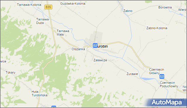 mapa Zagroble, Zagroble na mapie Targeo